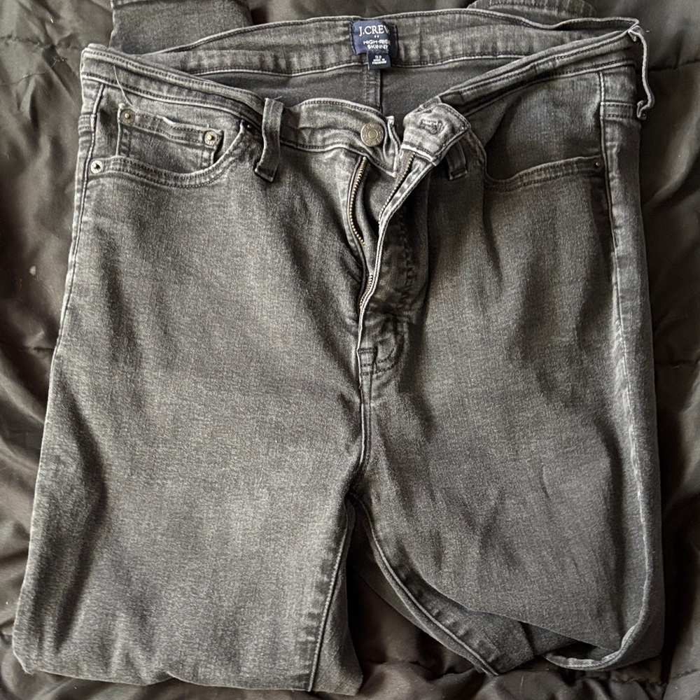 J. Crew Men's Charcoal Slim Jeans